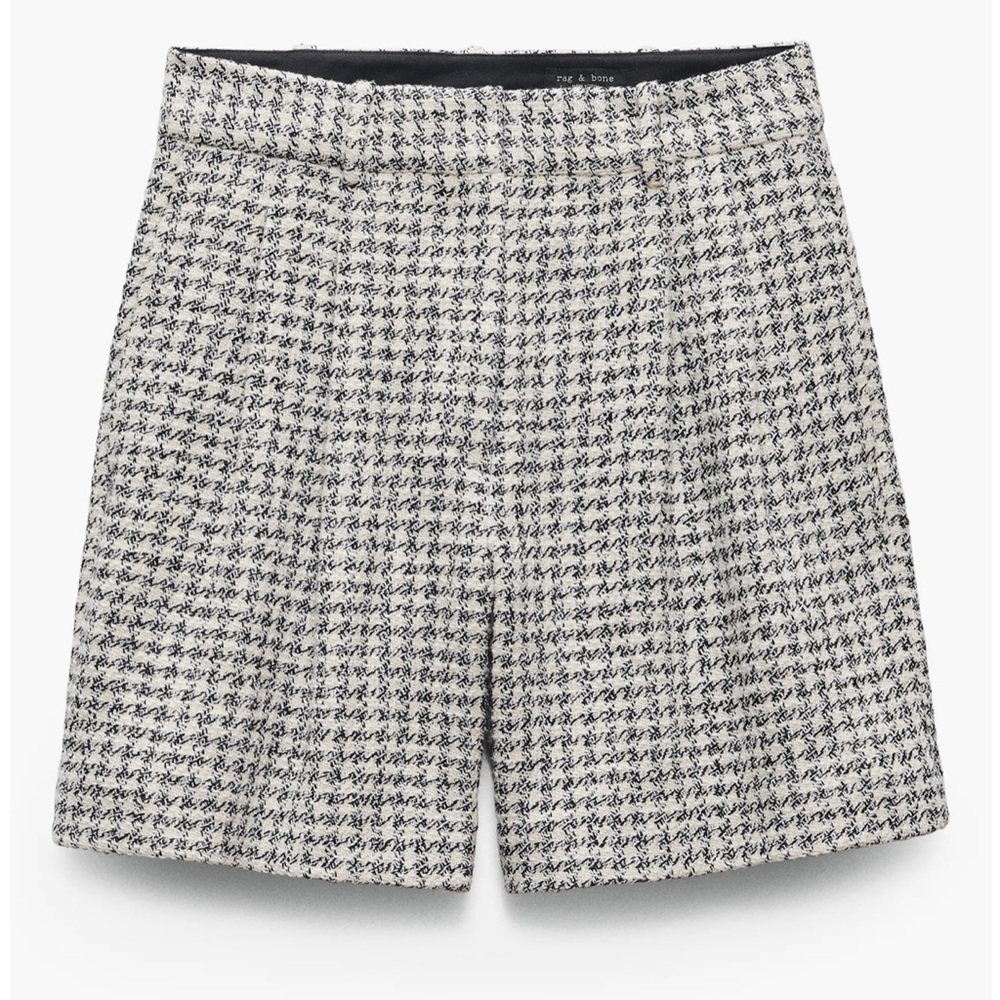 Rag & Bone Carmen tweed Short in Black & White size 0 New With Tags